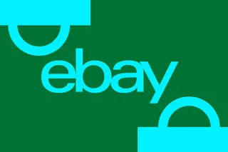 Illustration showing the Ebay logo.