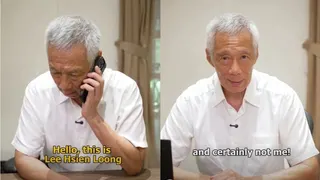“李显龙”来电？ 李资政制视频提醒公众提防冒充官员骗局