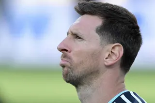 Lionel Messi resumed training with Inter Miami after admitting the pain of Argentina’s 1-0 final defeat was ‘immense’. — AFP pic