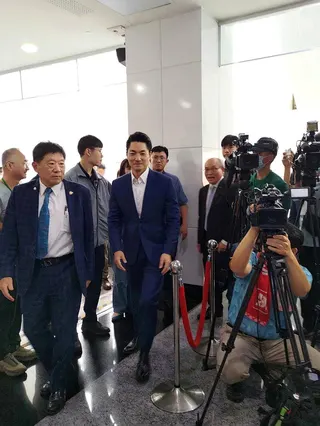 北市長蔣萬安今天出席台美城市產業商機媒合會。(記者林麗玉／攝影)