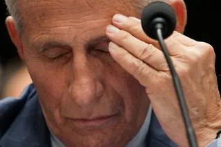 Anthony Fauci during the hearing. Photo: Reuters