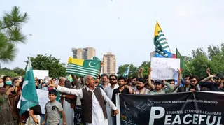 Islamabad residents rally in solidarity with Kashmir protests