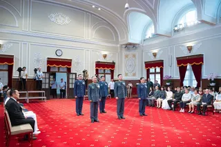 5位晉升的將領。（圖/總統府提供）