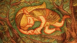 Screenshot from Zelda Ocarina of Time's Switch 2 teaser showing a tapestry of Link sleeping