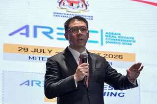 Housing and Local Government Minister Nga Kor Ming delivers a speech at the Asean Real Estate Conference (AREC) 2026 forum at the Malaysia International Trade and Exhibition Centre in Kuala Lumpur July 31, 2026. — Bernama pic