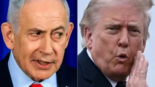 Israeli Prime Minister Benjamin Netanyahu in Jerusalem photographed on March 19, 2026 and US President Donald Trump in Morristown, New Jersey, on May 22, 2026