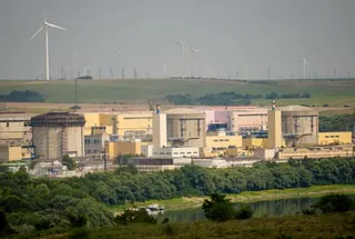 Landscape view of the nuclear plant