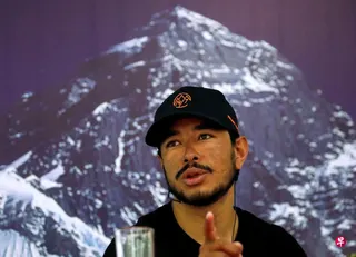 普尔贾（Nirmal Purja）曾于2019年仅用六个多月时间，登顶所有14座海拔超过8000米的山峰而名声大噪。 （路透社档案照片）