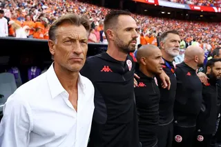 Then Tunisia coach Herve Renard before their World Cup group game against the Netherlands in Kansas City, Missouri on June 25, 2026. He will coach Ivory Coast for a second time.