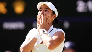 Alexandra Eala reacts