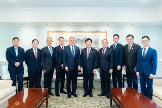 林佳龍設宴歡迎美國聯邦眾議院外交委員會榮譽主席麥考爾訪問台灣，感謝他堅定挺台（圖／翻攝自林佳龍臉書）