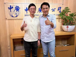 國民黨文傳會主委陳以信今接受「千秋萬事」廣播專訪。（圖／中廣新聞網提供）