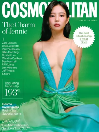 Jennie光是封面就拍了6款造型。翻攝IG@cosmopolitan