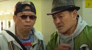 Peter Lai (left), playing the role of Uncle Bao, a member of a hip hop group, in the long-running TVB sitcom, Come Home Love: Lo and Behold. Photo: Handout