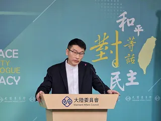 陸委會副主委梁文傑6日主持例行記者會。記者陳湘瑾／攝影