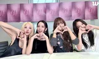 BLACKPINK合體直播感謝粉絲相伴10年。圖／翻攝自WEVERSE