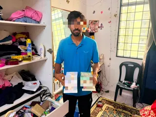 The Immigration Department tracked down and detained a Pakistani man within 24 hours after a video showing a foreigner using a vehicle bearing the department's logo went viral.