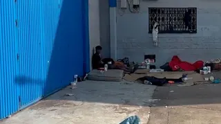 Migrants in Ceuta unable to find shelter.