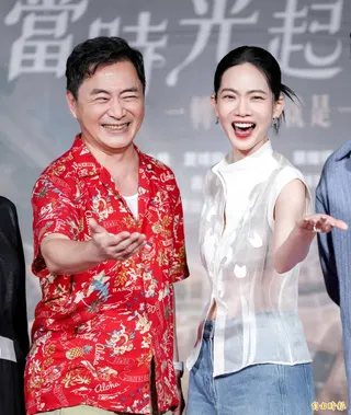 戲裡曾之喬與湯志偉是父女。(記者王文麟攝)