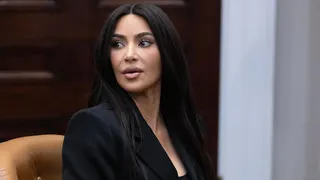 Kim Kardashian visits the White House in 2024.