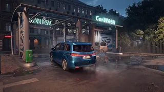 A car enters a car wash in Rideshare "Stimulated"