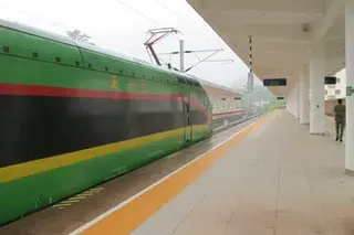 The Laos-China Railway links Vientiane to Boten on the Chinese border, and onwards to Kunming in Yunnan.