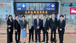 民眾黨立委許忠信今天率團訪問美國。圖／台灣民眾黨提供