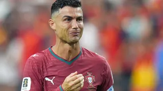 Cristiano Ronaldo playing for Portugal