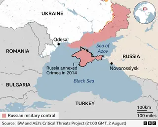 Map of the Black Sea