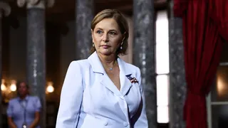 Woman in suit