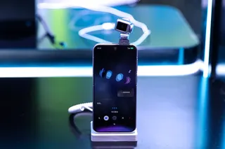 Chinese smartphone maker Honor has launched the Robot Phone, a handset with a motorised, fold-out gimbal camera. Photo: Handout