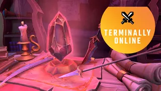 A prey table in World of Warcraft: Midnight, with the Terminally Online column's sticker placed over it.
