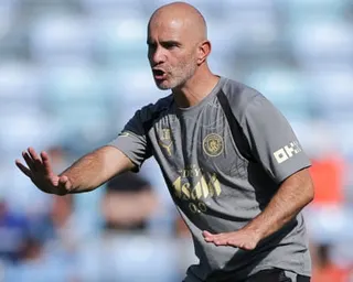 Enzo Maresca during a training session