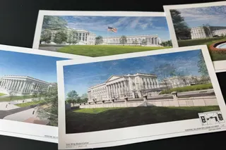 Artist renderings of Trump's proposed ballroom