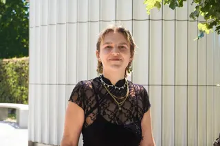 Austrian activist Melanie Gradik, 27, is suing the city council for discrimination over access to public toilets, complaining that women must pay to use cubicles while men can use urinals for free.