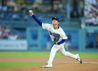 道奇隊日籍投手山本由伸14日繳出先發6局僅失1分、飆出9次三振的好成績。(路透)