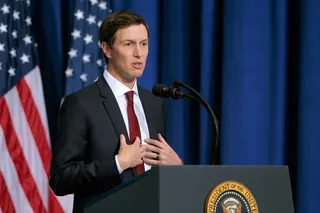Jared Kushner speaks during the inaugural meeting of the Board of Peace at the Donald J. Trump Institute of Peace in Washington, D.C. on February 19. Photo: TNS
