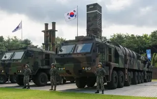 South Korea's military displays its ballistic missiles in September 2025. Donald Trump ordered the Pentagon to scale back joint exercises with South Korea because North Korea had been ‘unthreatening’.