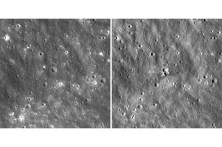 SpaceX獵鷹9號（Falcon 9）火箭上層於8月5日撞擊月球表面後留下痕跡...