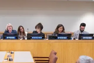 ASP主席在纽约举行的国际刑事法院缔约国大会正式会议上发表讲话。