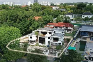 Located at 5 Jalan Sampurna, the freehold plot close to Holland Road now houses an about 10,000 sq ft bungalow built in the 1980s.