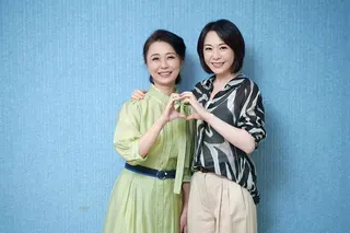 黃婕菲(左)、潘儀君在「銀髮白之歌」系列電視電影「回音」中演出母女。圖／大愛電視...