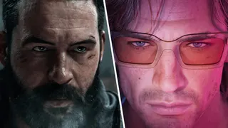A vertically split image with Captain Price from Modern Warfare 4 on the left and Jason from GTA 6 on the right.