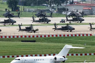 epa13176665 An Athena-R reconnaissance aircraft prepares to take off from US Army's Camp Humphreys, near Pyeongtaek, South Korea, 18 August 2026. In a social media post on August 16, US President Donald Trump stated that he instructed the Pentagon to 'substantially' reduce joint South Korea-US military exercises, framing the decision as both a conciliatory gesture toward North Korea and a response to the drills' high costs. The announcement came just as Seoul and Washington launched their annual
