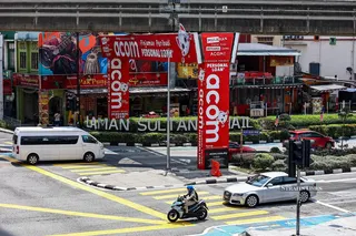 A general view of the crash site at Jalan Sultan Ismail. -NSTP/HARI ANGGARA