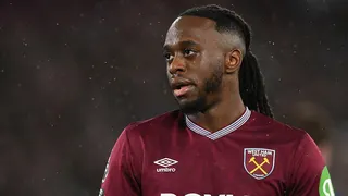 Aaron Wan-Bissaka playing for West Ham United