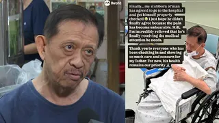 摸女童头被甩倒后感背痛 老翁今到医院检查