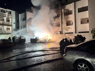 台南安南區今天凌晨2時47分許傳出爆炸，安南區海佃路二段342巷一處空地堆置鋁鎂...