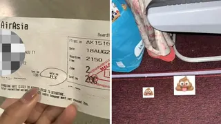红眼航班女子在座位排泄 粪便掉落臭醒其他乘客