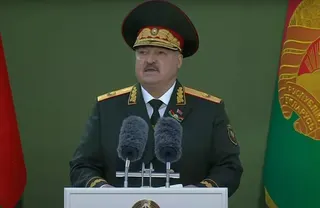白俄羅斯總統盧卡申科（Alexander Lukashenko）。   圖：翻攝自 X  NEXTA